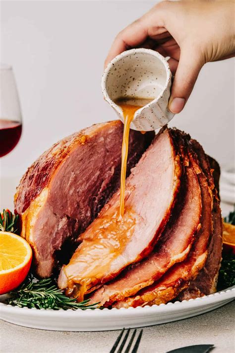 Crockpot ham with brown sugar glaze _ crock pot brown sugar glaze - BHBY