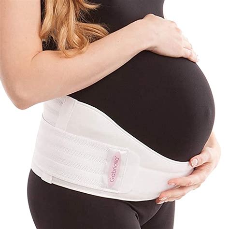 Gabrialla Deluxe Medium Support Pregnancy Belly Band for Women, Back ...