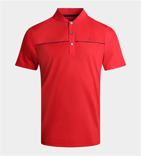 PRIME PIQUE POLO - RED | Golf Polo Shirts | Druids