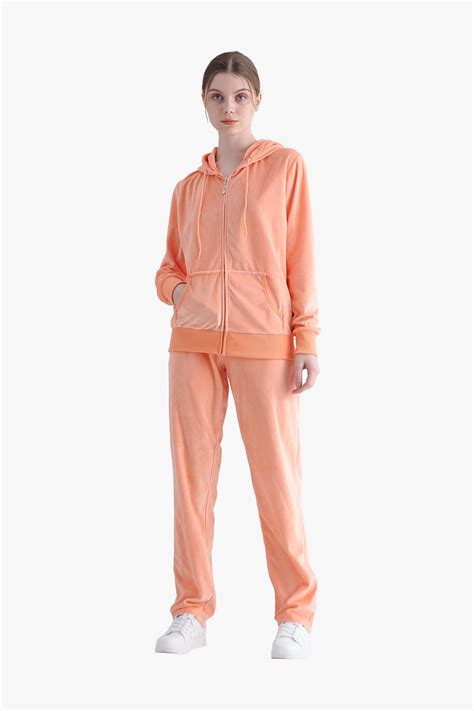 SG SUGU Womens Velour Jogging Suits Sets