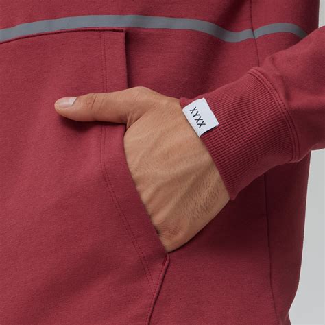 Ascent French Terry Cotton Blend Hoodies Crimson Red – XYXX Apparels