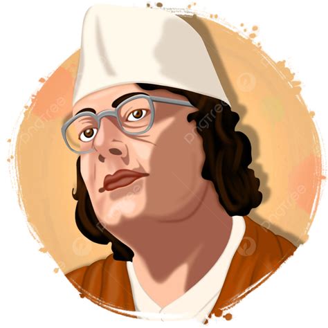 Kazi Nazrul Islam Illustration, Kazi Nazrul Islam, Kazi Nazrul, Kazi ...