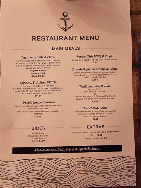 Spinners Florence Ms Food Menu at Terrie Adkins blog