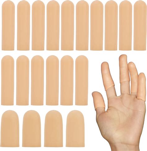 Amazon.com: Gel Finger Cots, Silicone Finger Protectors, Fingertip ...