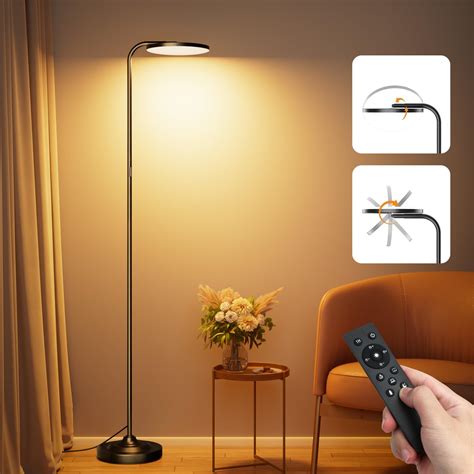 Aisutha LED Floor Lamp, 32W/3000LM Super Bright Arc Floor Lamp, 3000K ...