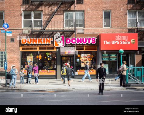 A Dunkin Donuts franchise in the Chelsea neighborhood of New York on ...