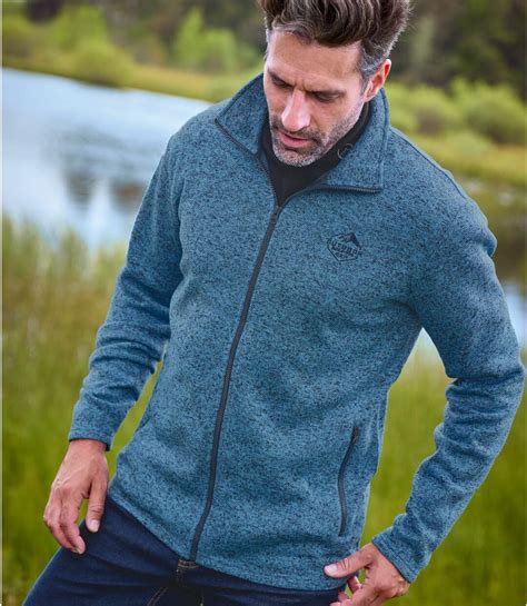 Pack of 2 Men's Fleece Jackets - Grey Blue | Atlas For Men