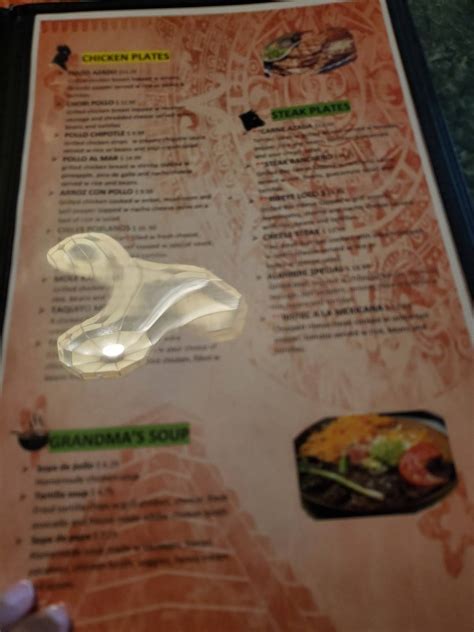 Menu at 4 Tacos Locos restaurant, Greenville