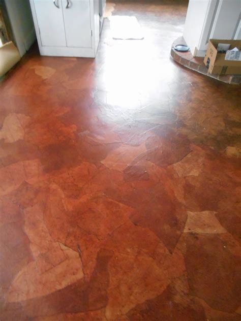 paper bag floor on concrete paper bag floor on wood DIY paper bag floor ...