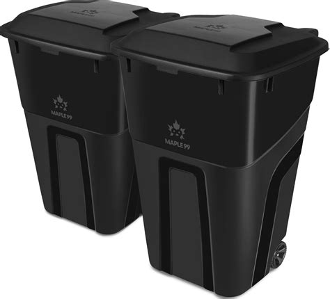 Trash Can With Lid - Ultimate Strength 32 Gallon Wheeled Garbage Can ...
