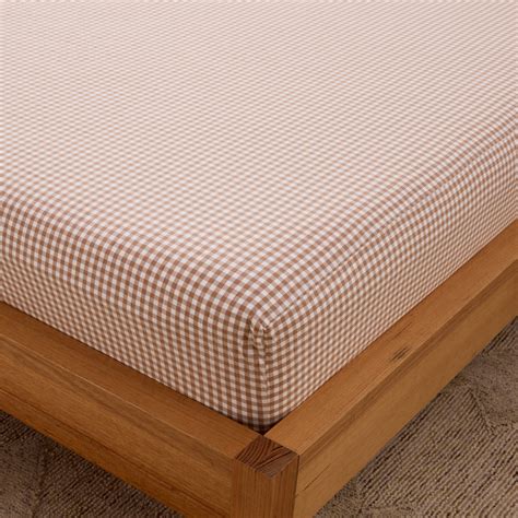 Leo Washed Cotton - Lyle Gingham Bed Sheets | Sheet Society