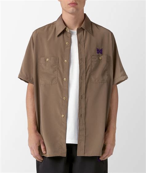 Brown Needles Short Sleeve Work Shirt | SVD