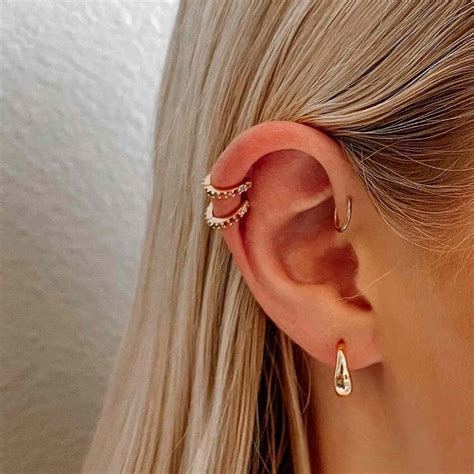22 Ear-Piercing Stack Ideas For Every Aesthetic