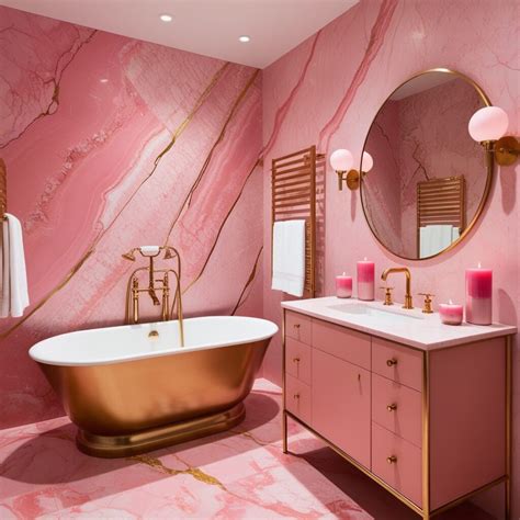 20 Stunning Pink and Gold Bathroom Ideas for a Glamorous Retreat ...