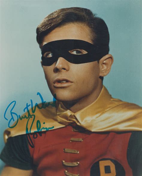 Burt Ward signed colour photo 10x8 Inch. 'He played Dick Grayson's ...