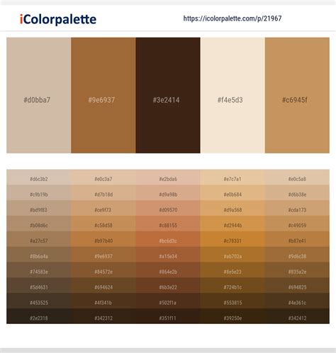 2+ Vanilla And Cedar Color Palettes & Gradient Ideas | iColorPalette