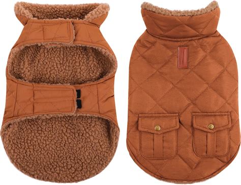 Amazon.com : Queenmore Warm Puffer Dog Coat, Quilting Winter Jacket ...
