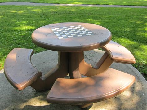 Concrete Outdoor Chess Tables