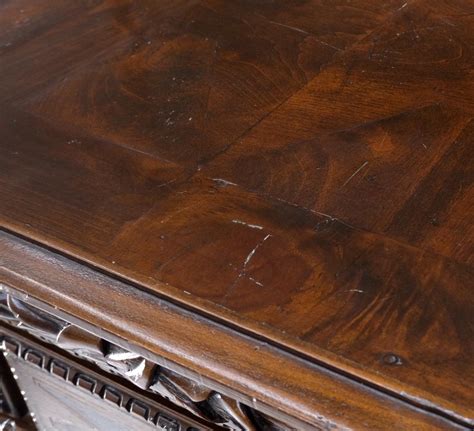 Heavily Carved Spanish Style 4 Drawers Commode Chest of Drawers Dresser ...