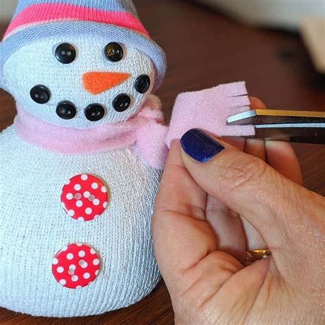 Easy No Sew Sock Snowman Craft