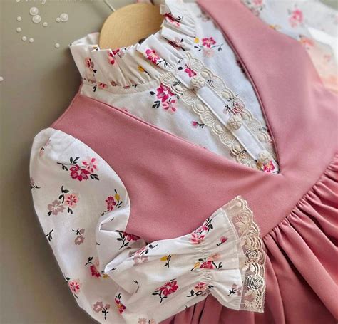 Floral Pink Girls Birthday Dress, Kids Easter Dress, Baby Girl Pink ...