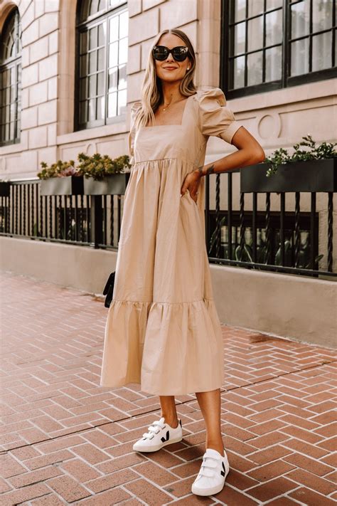Casual Beige Dress Outfit at Christopher Jose blog
