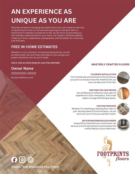 Flyers - Footprints Floors