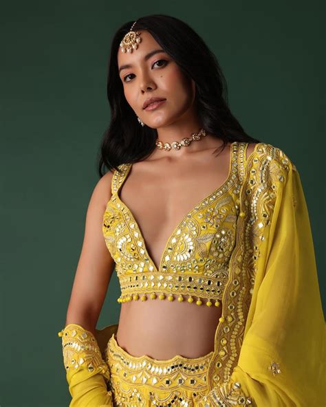 Top Trending V Neck Blouse Designs for Front and Back