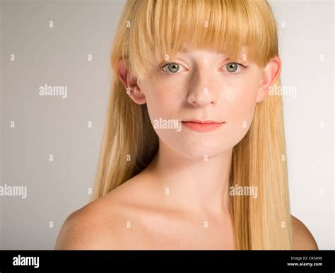 Pale complexion Caucasian girl with blonde / blond hair in her twenties ...