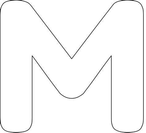 Printable Block Letter M at vanjayceonblog Blog