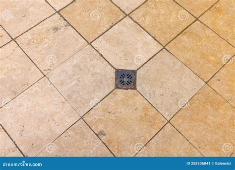 Drain Marble Tiles stock image. Image of floor, geometric - 258806041