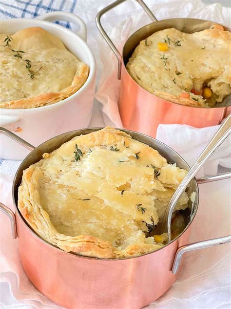 Pot Pie with Vegan Puff Pastry - Basil Food Journal