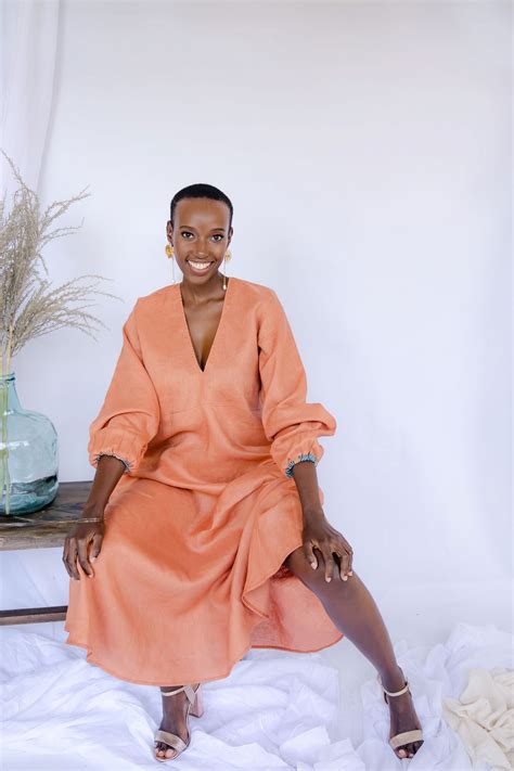 Taitu Linen Dress | Mopepe