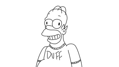 Homer Simpson Drawing at PaintingValley.com | Explore collection of ...
