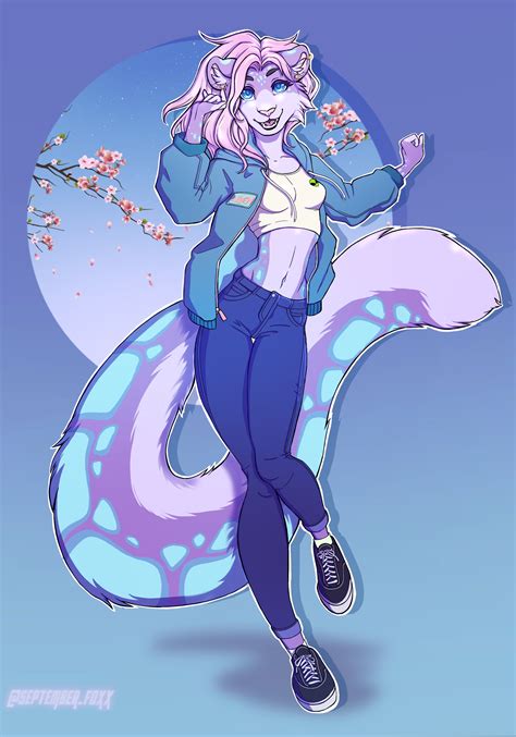 A sweet tea snow leopard (by me) : r/furry