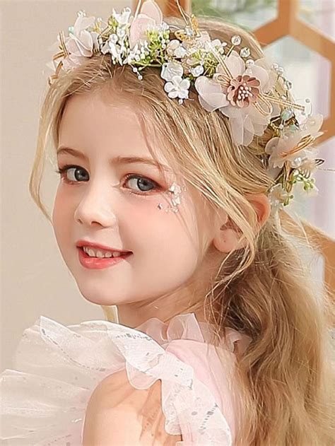 Multicolor Collar Plastic Embellished Women Accessories Flower Hair ...