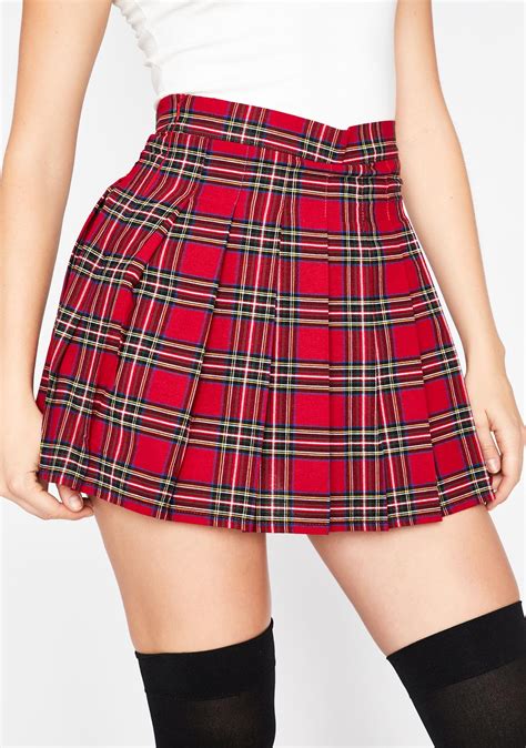Pleated Plaid Mini Skirt | Dolls Kill