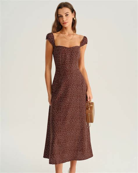 Women's Brown Dresses - Mini, Midi & Maxi Dress | RIHOAS