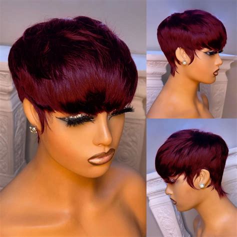 Amazon.com : FREEKWEEN Short Bob Wig for Black Women Brazilian Virgin ...