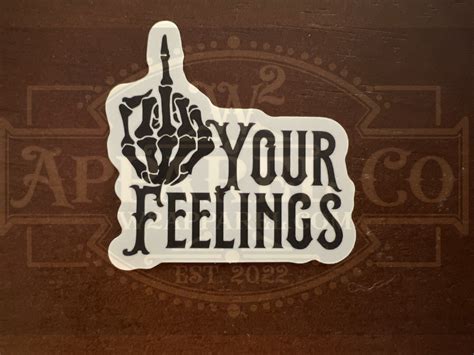 Trump 2024 Fuck Your Feelings Bumper Sticker, 45% OFF