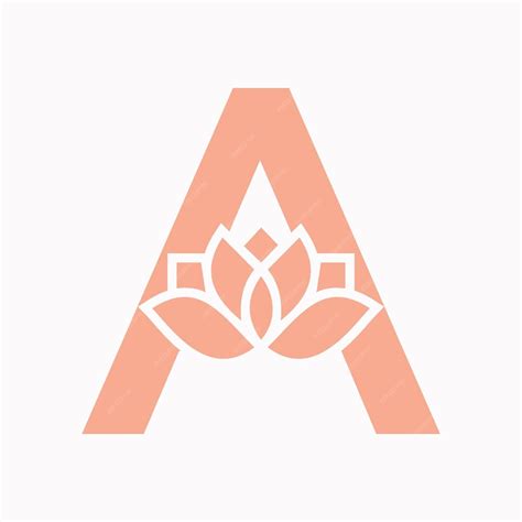 Premium Vector | Letter A Flower Concept For Botanic Symbol Beauty Sign