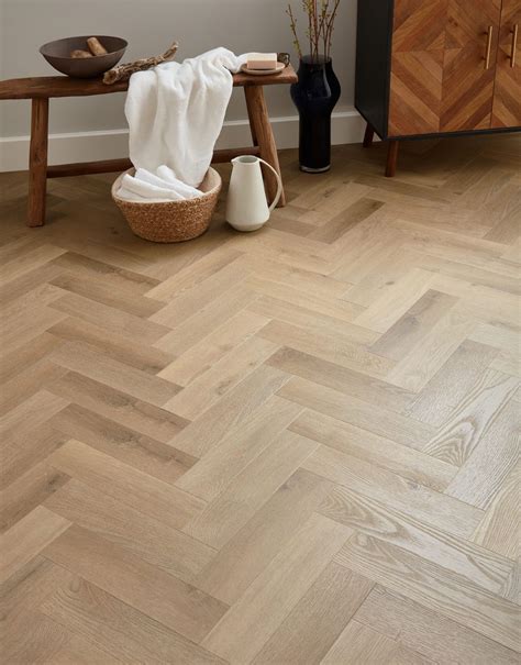 Signature Herringbone - Oyster Oak | Direct Wood Flooring