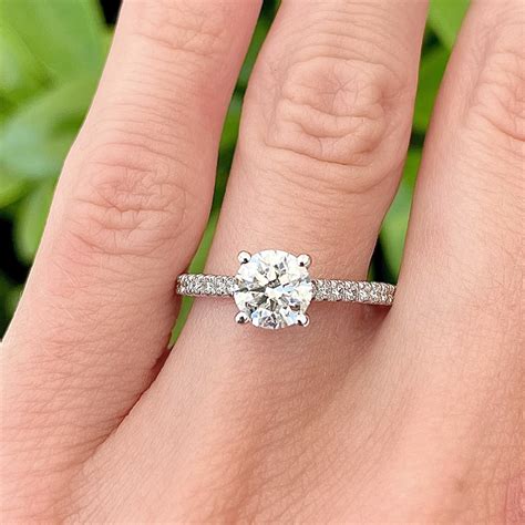 Round Cut Engagement Rings With Halo