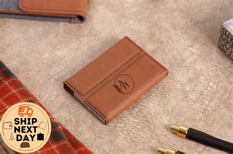 Personalized Business Card Holder, Card Holder for Men, Leather Card ...