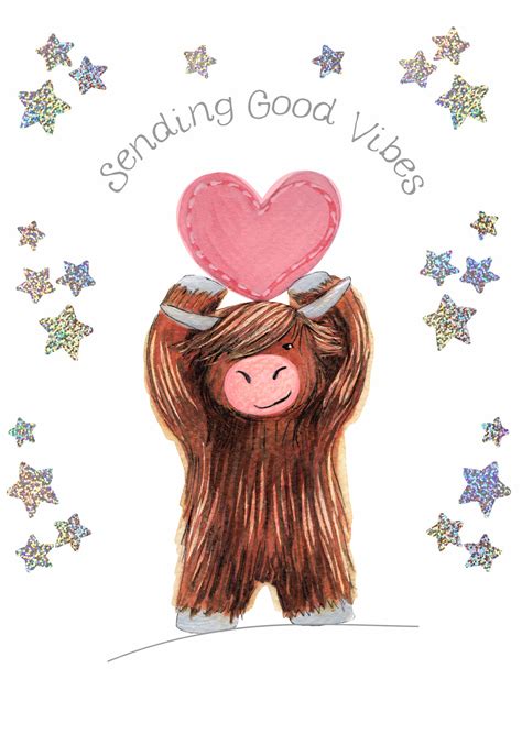 Sending Good Vibes Coo with Heart Card WWJB31 | Wee Wishes