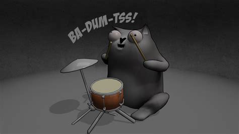 Cat Mem Ba-Dum-Tss!! - 3D model by Ti!3 (@ti13) [c515934] - Sketchfab