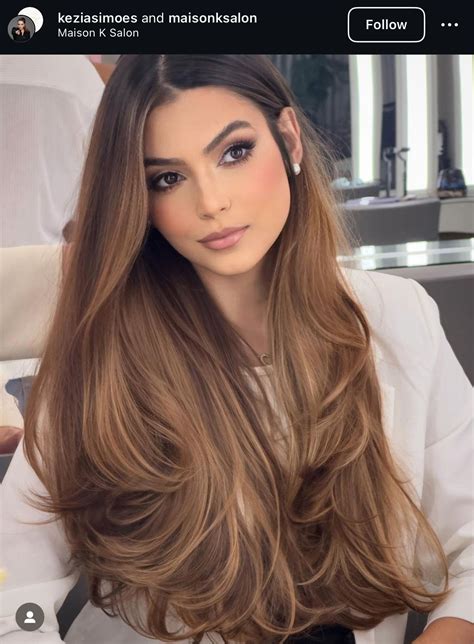 Pin by Valeria Rangel on ¨¡Hair!¨ | Light brown hair, Long hair color ...