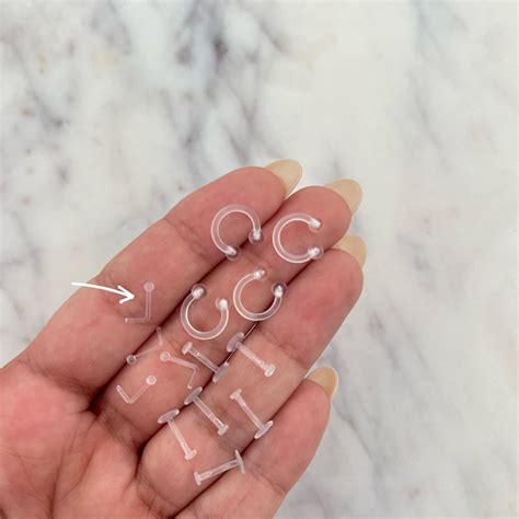 Set 3 Clear Nose Studs – Mermaids Costa Rica