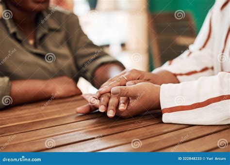 People, Hands and Table with Empathy for Relationship, Love or Trust in ...