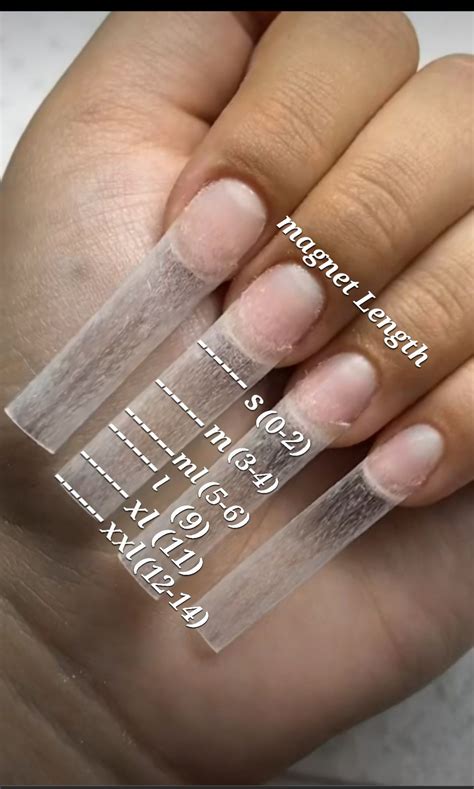 nail length chart | Acrylic nails price, Business nails, Nail tech career